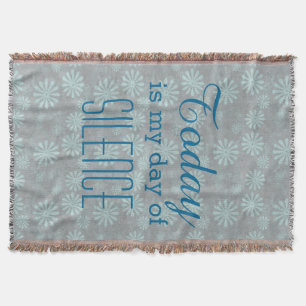 Choose your own text, image & background colour throw blanket
