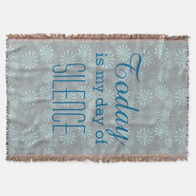Choose your own text, image & background colour throw blanket (Front)
