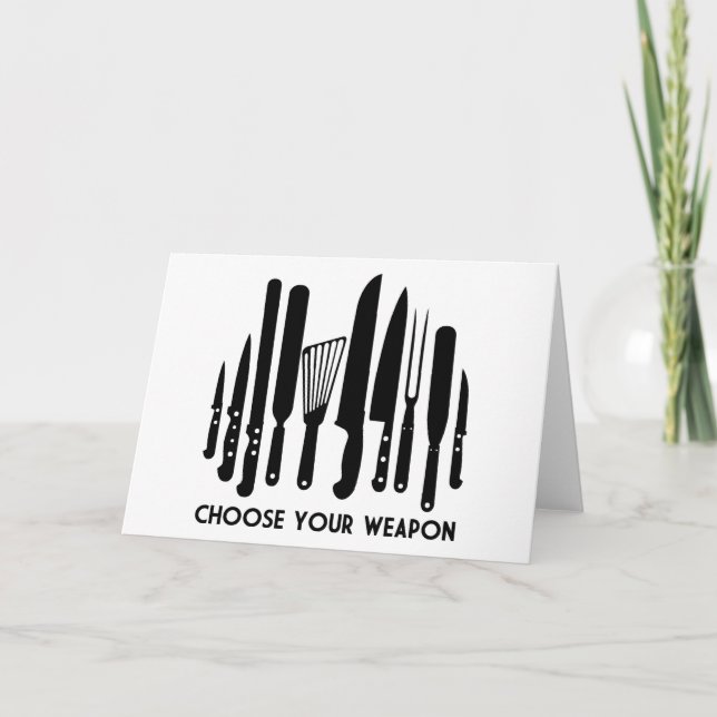 Choose Your Weapon Card (Front)
