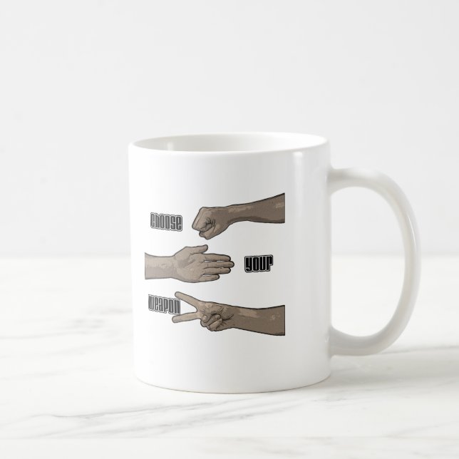 choose your weapon coffee mug (Right)