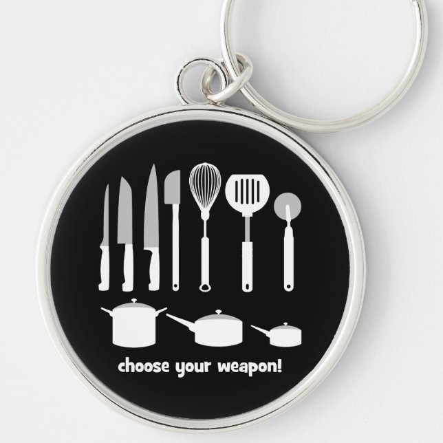 choose your weapon keychain (Front)