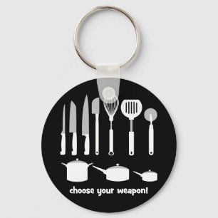 choose your weapon keychain