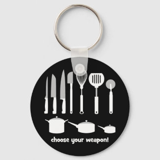 choose your weapon keychain