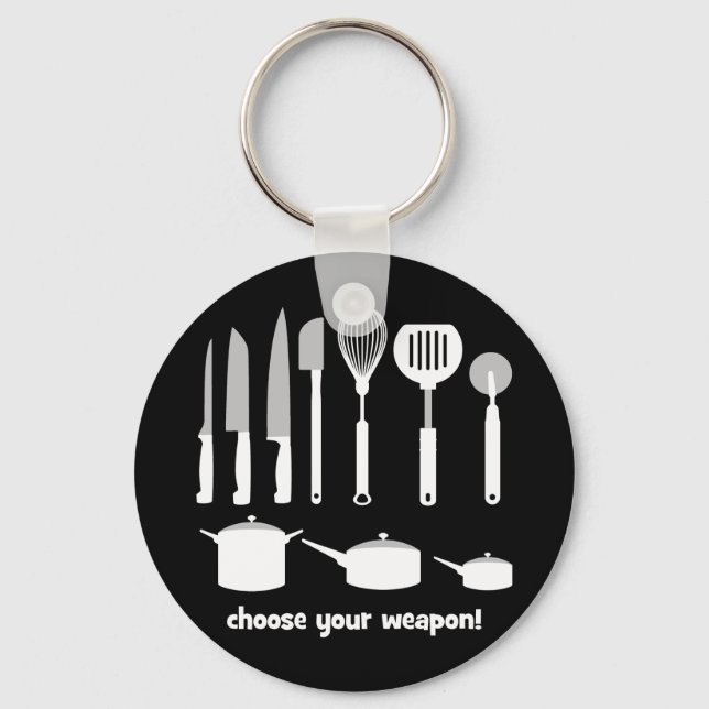 choose your weapon keychain (Front)