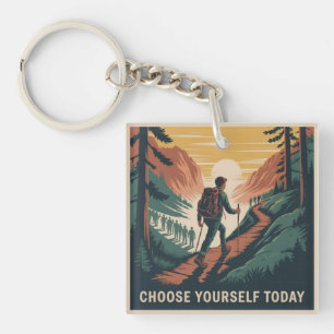 Choose Yourself Today Keychain