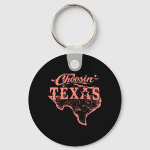 Choosin Texas Lone Star State of Mind Western Keychain