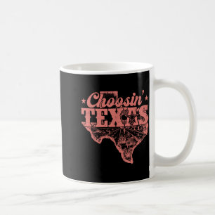 Choosin Texas Retro Texas Pride Western Cowboy Coffee Mug