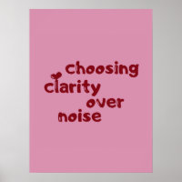 Choosing Clarity Over Noise Minimal Wall art