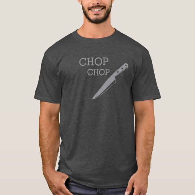 Chop Chop Cuisine couteaux cuisiniers t-shirt (Devant)