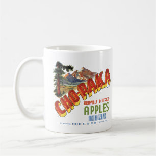 Chopaka Oroville Apples Vintage Washington Label Coffee Mug