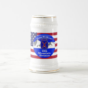Chope À Bière 10th division de montagne « Monter vers la gloire