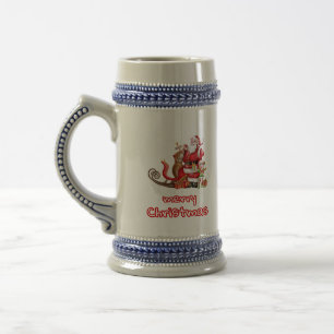 Chope À Bière 18.Ho Ho Ho Père Noël rire visage joyeux Noël