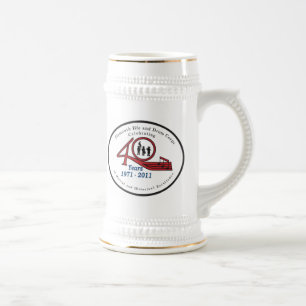 Chope À Bière 18 onces Stein avec le logo d'anniversaire de PFDC