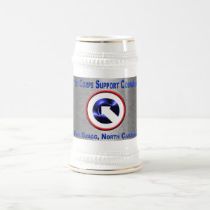 Chope À Bière 1st Corps Soutien Commandement Cadeau Stein