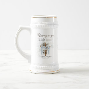 Chope À Bière 25e ORDINATION ANNIVERSAIRE Prêtre Pasteur Ministr