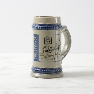Chope À Bière 2 bandes dessinées humoristiques de docteur avec l