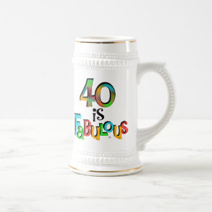 Chope À Bière 40 est Fabuleux T-shirts et cadeaux d'anniversaire