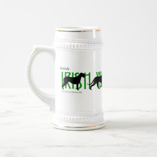 Chope À Bière 4 silhouettes de chien-loup irlandais