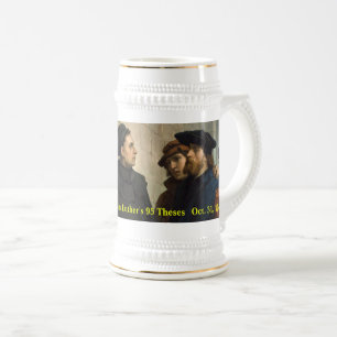 Chope À Bière 500th Anniv. de 95 thèses de Martin Luther