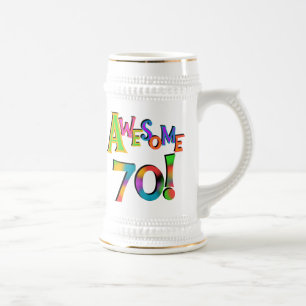 Chope À Bière 70 superbes T-shirts et cadeaux d'anniversaire