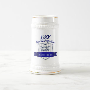 Chope À Bière AJOUTER ANNÉE NÉ, Anniversaire Jalon cadeau pour l