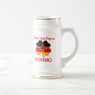 Chope À Bière Allemands personnalisés m'embrassent que je suis