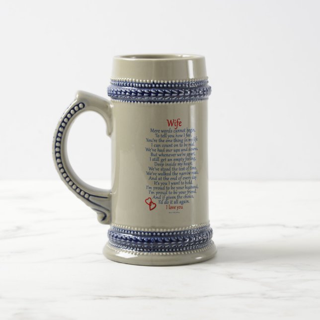 Chope À Bière Amour d'épouse (Gauche)