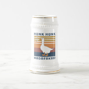 Chope À Bière Amusant Goose Honk Honk Madafakas Canard Vintage r