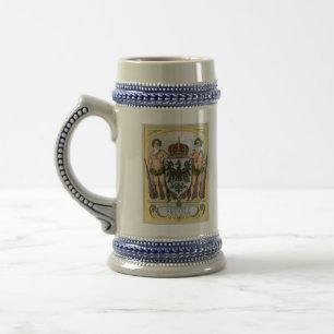Chope À Bière Ancien pichet à bière allemand prussien aux armoir