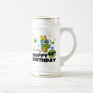 Chope À Bière Anniversaire de houblon de Froggie soixantième
