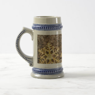 Chope À Bière Arbre de Noël Pays Avec Flacons De Neige