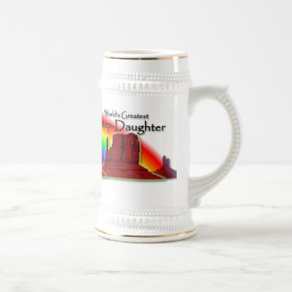 Chope À Bière Arc-en-ciel affectueux Stein des mains de la