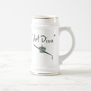 Chope À Bière "Art Diva" - ‘jusqu'à la mort nous Art.