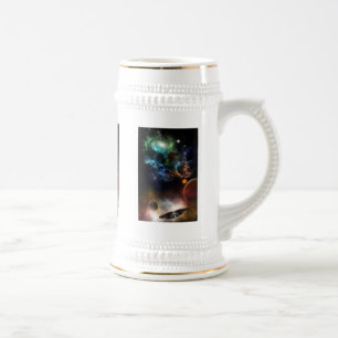Chope À Bière Au-delà de l'espace et du temps L'art fractal
