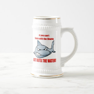 Chope À Bière Bain avec les requins