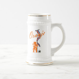 Chope À Bière Bannière néerlandaise du football total de drape