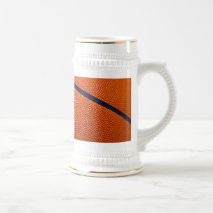 Chope À Bière Basket-ball orange et noir