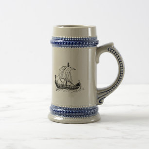 Chope À Bière Bateau de Viking