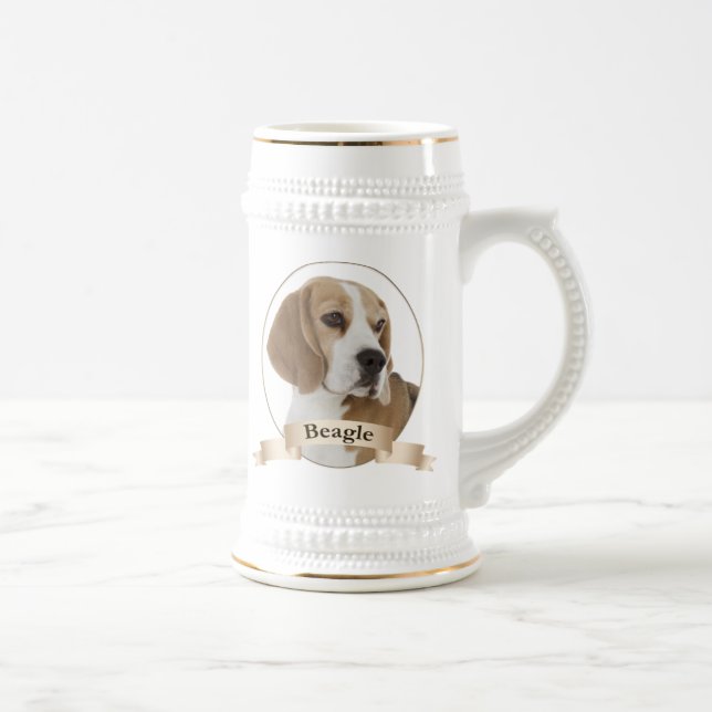 Chope À Bière Beagle Stein (Droite)