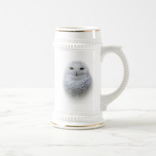 Chope À Bière Belle, Dreamy et Serene Snowy Owl