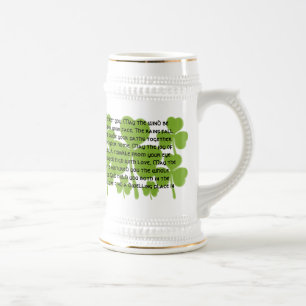 Chope À Bière Bénédiction Mariage irlandaise - Longue