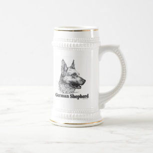 Chope À Bière Berger Allemand