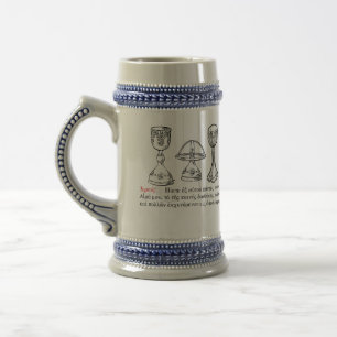 Chope À Bière Bière bizantine Stein de calice