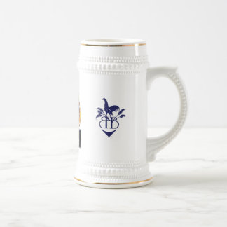 Chope À Bière Bière bleue 18oz Stein de poule