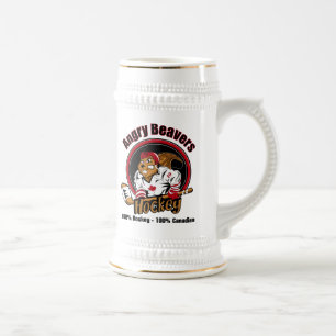Chope À Bière Bière fâchée Stein de castors