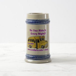 Chope À Bière Bière ivre Stein d'autobus