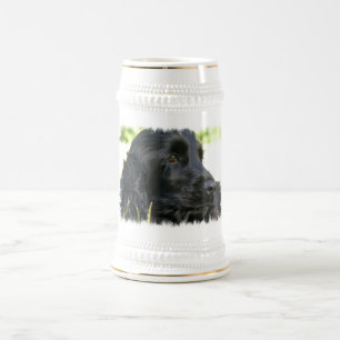 Chope À Bière Bière noire Stein de chien de cocker