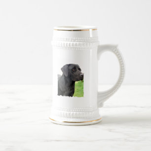 Chope À Bière Bière noire Stein de labrador retriever