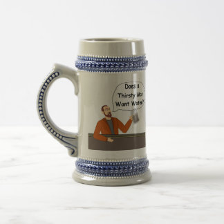 Chope À Bière Bière rouge Stein de barbe