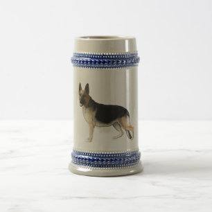 Chope À Bière Bière Stein de berger allemand